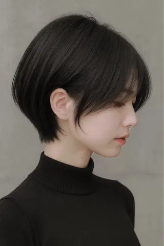 ショート レイヤーカット/ 縮毛矯正/ミサキ💐のヘアスタイル