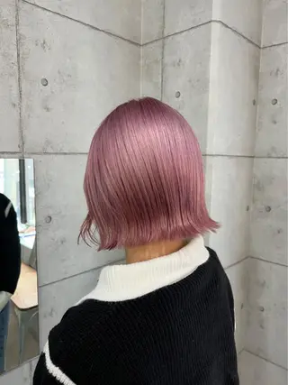 ミディアム カラー ヘアアレンジ 髪質改善デザイナー &mirai ryoのヘアスタイル