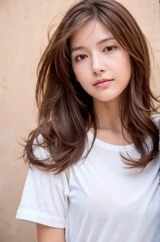 セミロング カラー LOVESTOIKE 堂本のヘアスタイル