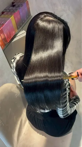 ロング 若山 竜生のヘアスタイル