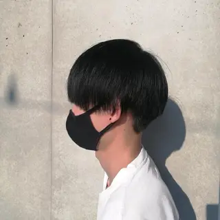 メンズ 渡辺 愛枝/艶カラー🩵のヘアスタイル