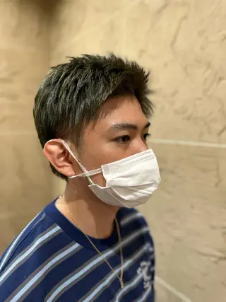 ショート カラー メンズ 溜 一太のヘアスタイル