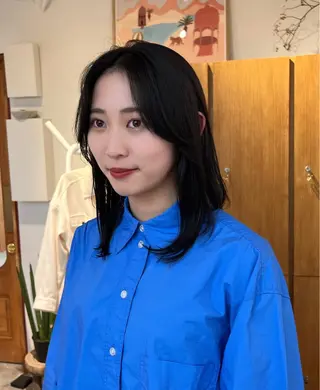 ミディアム カラー aiko【艶カラー ・ミニモ年内で終了】のヘアスタイル