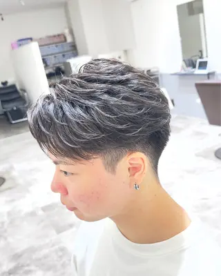 ショート パーマ メンズ メンズ/心斎橋 /韓流/藤本理希のヘアスタイル