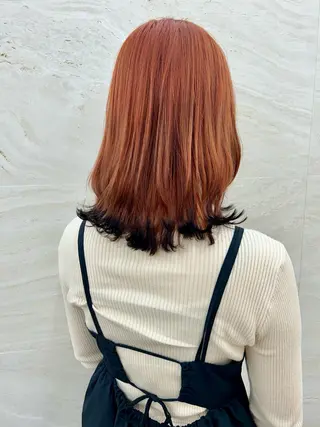 ミディアム カラー 🤍髪質改善➕透明感 カラー🤍川上葵のヘアスタイル