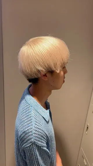 ショート カラー パーマ メンズ 韓国レイヤーカット /REIのヘアスタイル