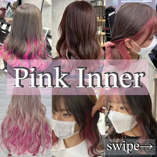 カラー 大阪ケアブリーチ/ ミルクティーベージュのヘアスタイル