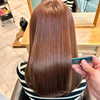 セミロング カラー ブリーチなし/レイヤ ー特化🌈Tommyのヘアスタイル