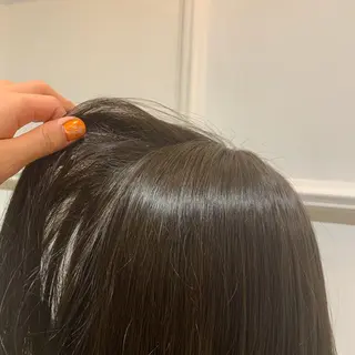 ロング カラー 髪質改善カラー&TR 縮毛矯正/弱酸性矯正のヘアスタイル