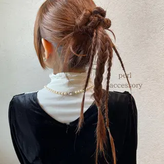 ヘアアレンジ charm《銀座》 ヘアセット/縮毛矯正のヘアスタイル