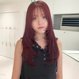 ロング haruko🎀 レイヤーカットのヘアスタイル