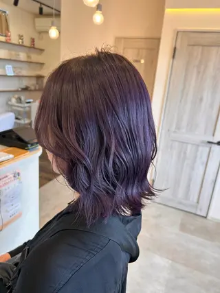 ミディアム カラー Ling K所属・古川 華那のヘアスタイル