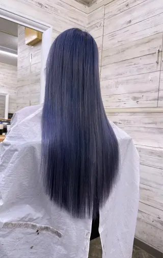 ロング カラー 北沢 隆のヘアスタイル