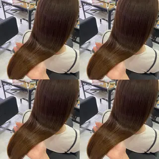 ロング カラー 髪質改善×矯正🫧 韓国ヘアasamiのヘアスタイル