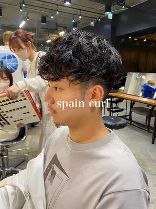 ショート パーマ メンズ ニュアンスデザイン/ SHOUTOのヘアスタイル