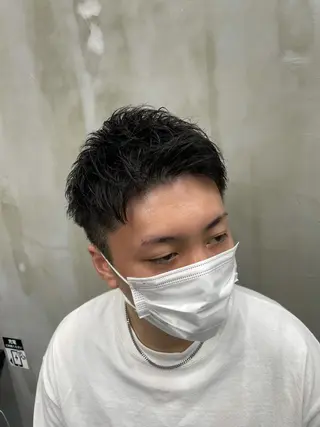 ショート メンズ 韓国メンズヘア SENSE渋谷【センス】宇田川交番前所属・メンズサロン代表 曲がる縮毛矯正のヘアスタイル