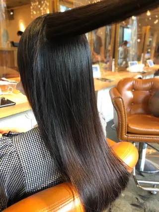 セミロング 韓国風カット/ 髪質改善 黒崎のヘアスタイル