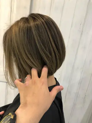 ミディアム カラー olino 【オリノ】西田辺のヘアスタイル