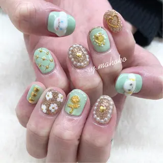 ネイル She nail studio 原宿所属・パラジェル有/ スカルプ/mahoのネイルデザイン