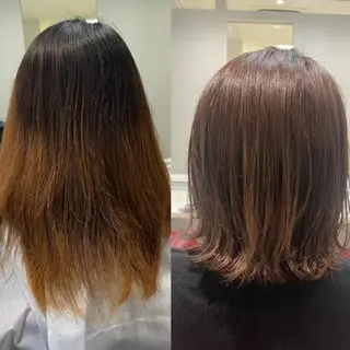 ミディアム salowin所属・ハイトーンカラー 馬場みなみのヘアスタイル