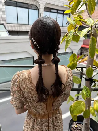 ロング 韓国風/オシャレ /縮毛矯正/滝口琴未のヘアスタイル