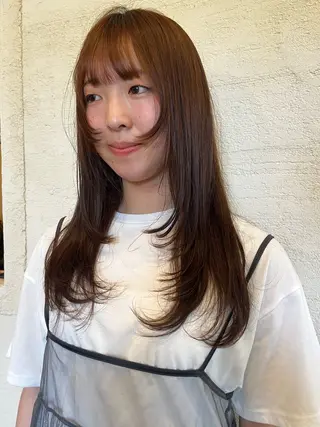ロング 相川 ひなたのヘアスタイル