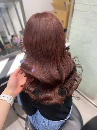 ロング 韓国風モテヘア 🇰🇷aki♡のヘアスタイル