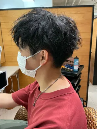 ショート カラー メンズ 白取 星矢のヘアスタイル