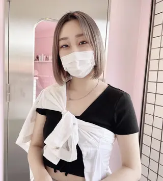 ミディアム カラー 心斎橋/ブリーチ minamiのヘアスタイル