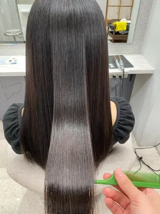 ロング カラー パーマ ヘアアレンジ キッズ ネイル マツエク・マツパ 京都レイヤーカット/ 縮毛矯正/羽柴りくのヘアスタイル