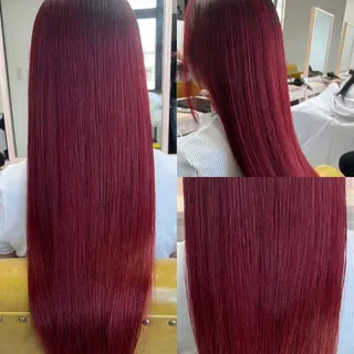 セミロング カラー 松本 菜那のヘアスタイル