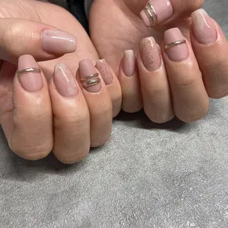 ネイル JERRIE 　 韓国ネイル/自爪育成所属・✴︎JERRIE✴︎ フィルイン対応店のネイルデザイン