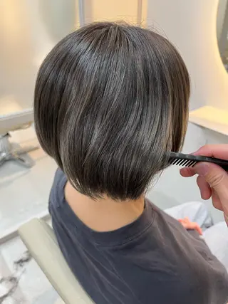 ショート カラー 透明感カラー/艶髪/ 高城潤也のヘアスタイル