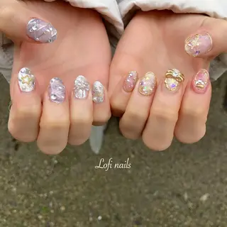 ミディアム ネイル Lofi nails ゆきこのネイルデザイン
