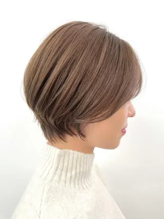 ショート カラー 笠原 健人のヘアスタイル