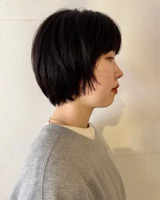 ショート カラー riko*.+ﾟ 韓国風パーマのヘアスタイル