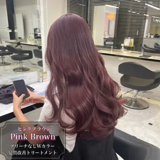 ロング カラー 【ﾐﾆﾓSALE】透 ける艶髪♡ストレートのヘアスタイル