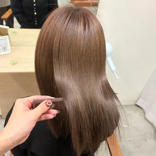 セミロング カラー 艶カラー/レイヤー/ 顔周り/アスカ🤎のヘアスタイル