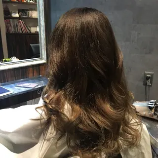 ロング メンズパーマ/顔周り レイヤーカット/えののヘアスタイル