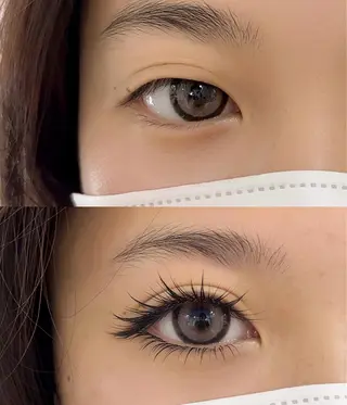 マツエク・マツパ ゆり❤️愛.ラッシュ AURAのマツエク・マツパデザイン