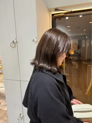 ミディアム カラー riho🎀 / 梅田美容室のヘアスタイル