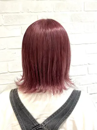 セミロング カラー 山口 愛紗花のヘアスタイル