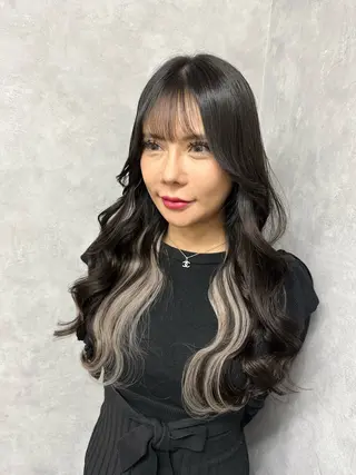 ミディアム カラー プルエクステ/透明感 カラー✨KAZUKIのヘアスタイル