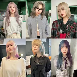 ミディアム 難波/心斎橋/ボブ/ 髪質改善/ハイトーンのヘアスタイル