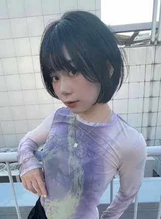 ショート LAME所属・RU NAのヘアスタイル