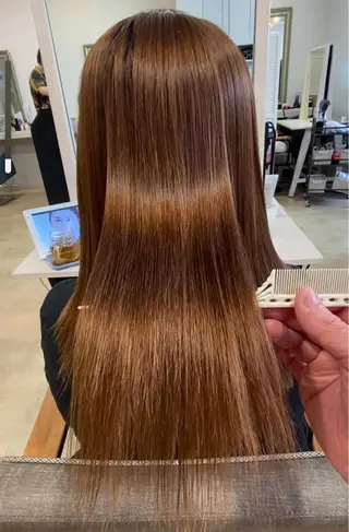 ロング パーマ AngeBay.NaHa所属・饒平名 知也のヘアスタイル