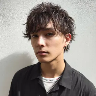 メンズ 柏/シャドウパーマ/ ナチュラル/颯寿のヘアスタイル