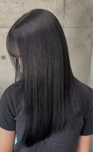 ロング カラー 落ちる黒 森崎雄斗のヘアスタイル