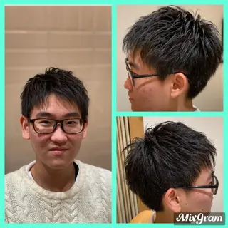 ショート メンズ タカハシ タクミのヘアスタイル