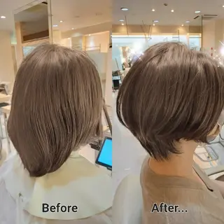 ショート 飯田・髪質改善縮毛矯 正・カラー・パーマのヘアスタイル
